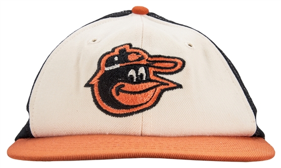 1975-77 Brooks Robinsons Game Used and Signed Baltimore Orioles Cap (Beckett)